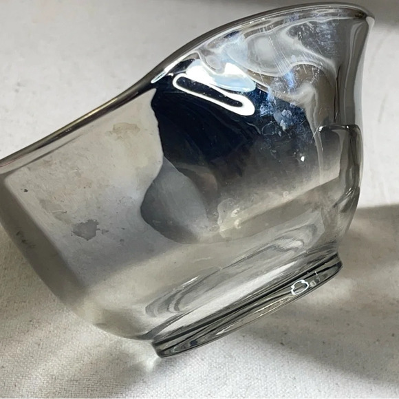 Silver Fade Nut Candy Bowls (2) Dorothy Thorpe Style MCM Vintage Mid Century - Picture 8 of 9